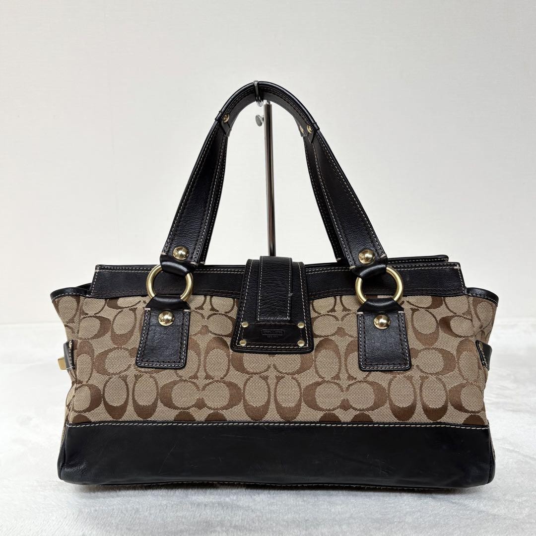 バッグ COACH 65th Anniversary Legacy hand bag Coach 65th Anniversary Legacy Leather WHISKEY Hippie