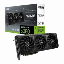 Asus GeForce RTX 5080 Prime OC 16GB GDDR7 PCI-Express Graphics Card