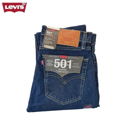 Levi's® 501 Original Regular Fit Mens Denim Jeans OneWash Blue UK - Image 1 of 4