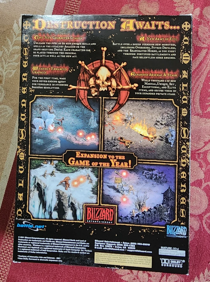 Diablo 2 Lord Of Destruction, 2001, New & Sealed, Small Box US Edition -PC CDROM - Image 2 of 4