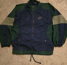 Vintage Nike Champs Color Block Windbreaker Jacket Men's M Blue Green 90's