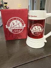 BUDWEISER 1964 World Champions Beer Stein St Louis Cardinals Commemorative Cup