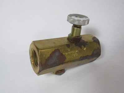 ECI KLF500B Brass Piston Check Valve 1/2'' NPT USED