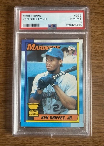 1990 Topps - Ken Griffey Jr #336 Seattle Mariners - PSA 8