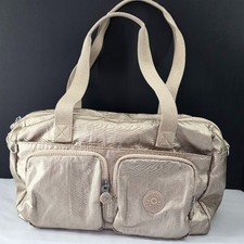 Kipling Cyrene Defea Metallic Gold Satchel Ha...