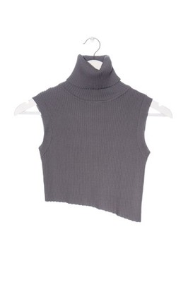 CIDER Cropped Top Damen Top Gr. DE 38 hellgrau Casual-Look