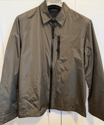 Prada Re-Nylon Shirt Rain Jacket ''Khaki Green'' Hemd Jacke Overshirt 46 48 M