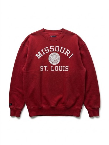 Vintage Missouri St Louis Crewneck Sweatshirt Red Medium