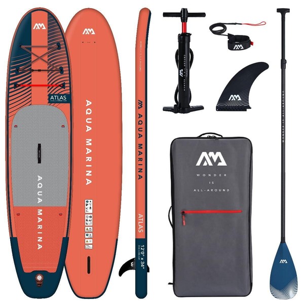 Aqua Marina Atlas 12.0 Isup Board Set Aufblasbar Stand Up Paddle Surfboard 366Cm-image