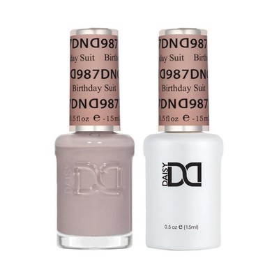 DND DUO Matching Gel & Lacquer, Retro Earth-Scape, #987 Birthday Suit