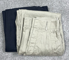 LOT OF TWO Everlane Way-High Linen 0 Pant 100% Linen Size Tag Missing See Photos