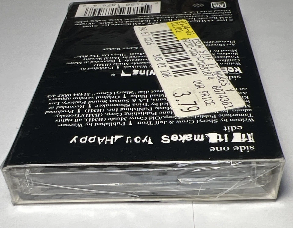 Sheryl Crow If It Makes You Happy Cassette, 1996, Unopened - Image 4 of 4