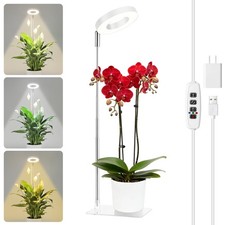 White Grow Lights for Indoor Plants Full Spectrum, 48 LEDs Plant Light for In...