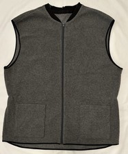 Burberry London Polartec Fleece Vest Gray Men’s Size Large Made In USA LOGO