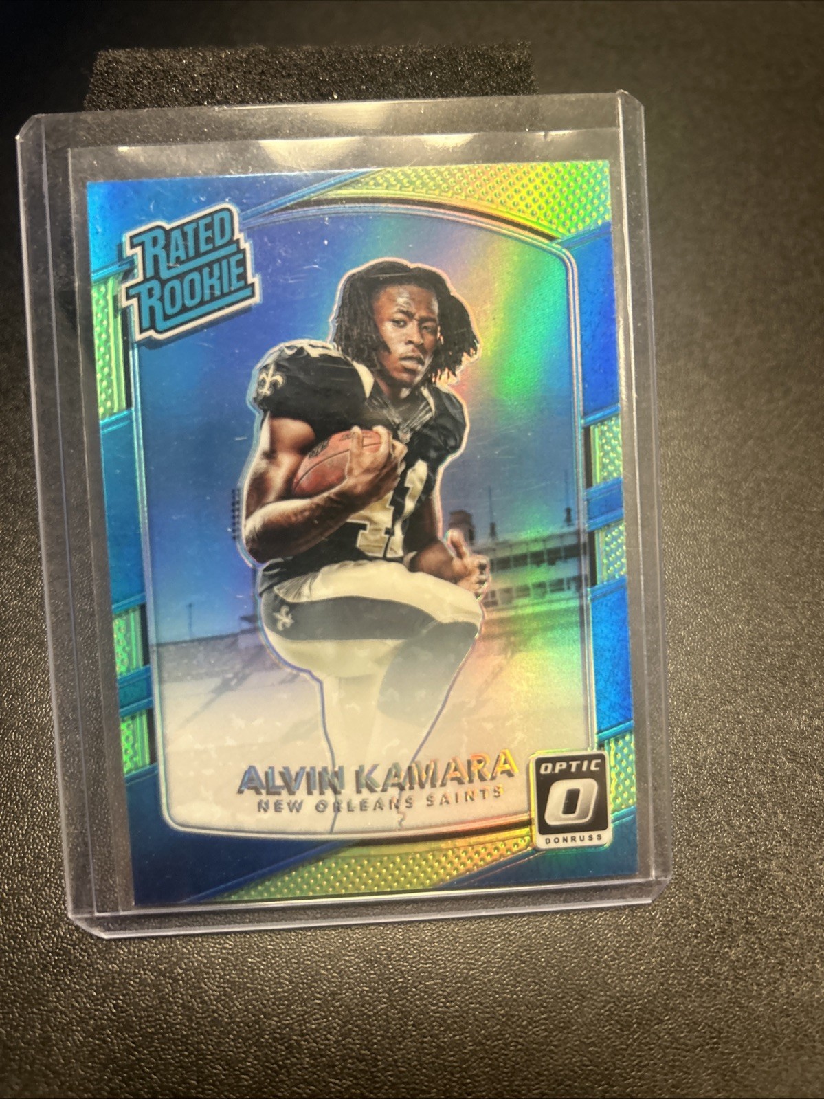 2017 Donruss Optic Alvin Kamara Lime Rated Rookie #199 Saints