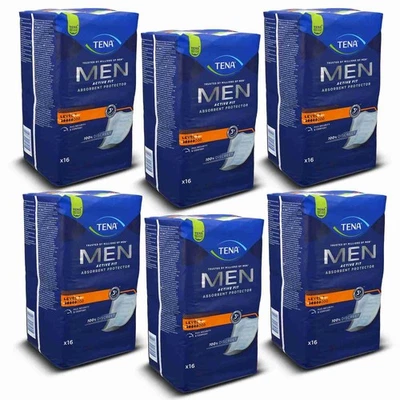 Plantillas para incontinencia TENA MEN Active Fit Level 3 6X16 unidades = 96 unidades, PZN 17981775 - Imagen 1 de 4