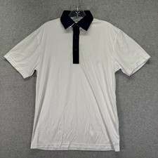 Collars  Co Dress Collar Polo Shirt Mens Small White Performance Stretch