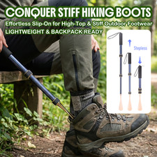 Telescopic Non-Slip Shoehorn for Athletes, Formal Dressers, Hikers Sturdy Aid
