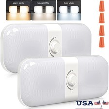 3 Color Temperature RV LED Lights Dimmable 12V Interior Ceiling Fixture 120 LEDs