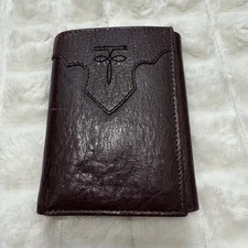 DAN POST Boot Co Men’s Brown Genuine Leather Trifold Pocket Slim Wallet