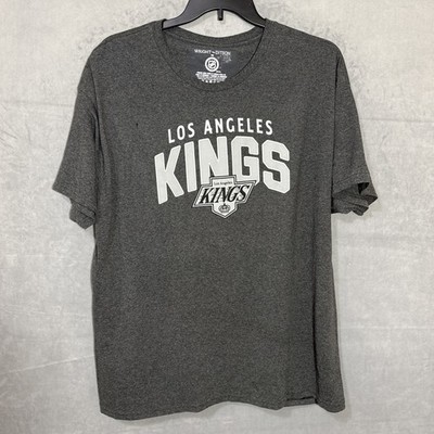 Los Angeles Kings NHL Hockey T-Shirt Men's 2XL Gray Cotton/Poly Wright & Ditson