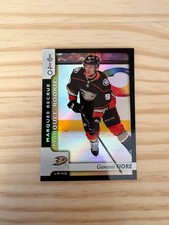 2017-18 O-Pee-Chee Rainbow Black #628 Giovanni Fiore 026/100 Anaheim Ducks