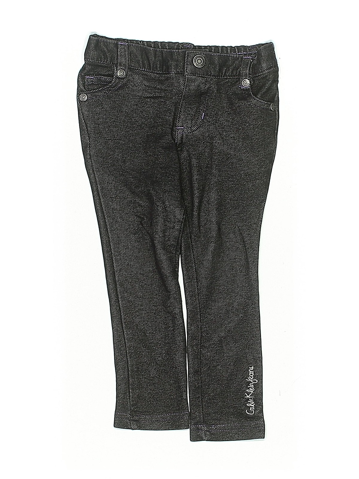 CALVIN KLEIN JEANS Girls Gray Jeggings 24 Months