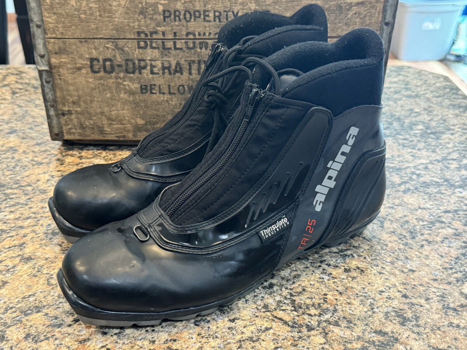 SALOMON Scarponi da sci nordico ALPINA TR 25 EU 48 neri scarponi classici da sci di fondo