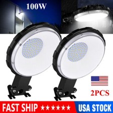 2 Pack 100W LED Barn Yard Street Outdoor Security Light Dusk To Dawn Flood Light