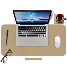 Leather Mouse PadExtended Desk Pad for Keyboard and Mouse Non-Slip Study Desk...