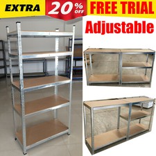 Garage Shelving Heavy Duty Boltless Racking Shelves Bench Table Shelf Workshop