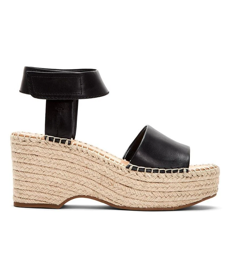 NUEVO FRYE & CO Alpargata Ámbar Cuña Sandalias Negras 11 Foto 2 de 4