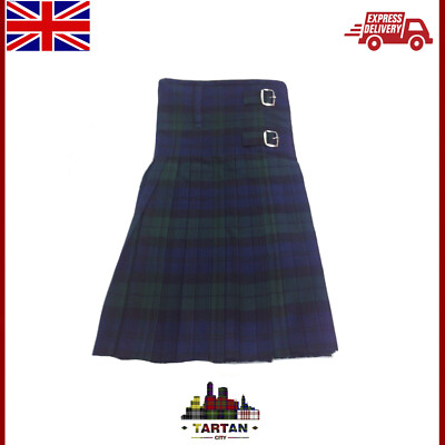 TC Herren Kilt 8 Yards schwarz Uhr Tartan/Schwarz Uhr Kilt 8 Yard 