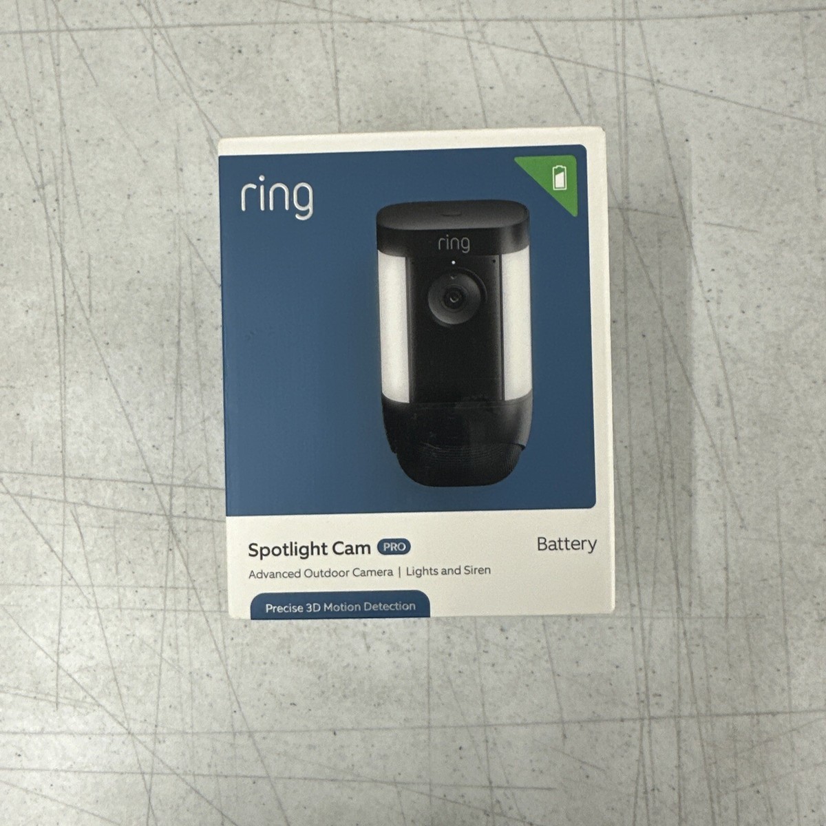 Fully Charged Ring Doorbell Flashing Blue Light Charging Station