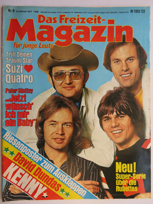 Freizeit Magazin 8/1977, Rubettes, Suzi Quatro, Udo Lindenberg, Neil Diamond