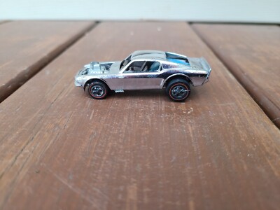 HOT WHEELS REDLINE 1969 BOSS HOSS MUSTANG CHROME COLOR