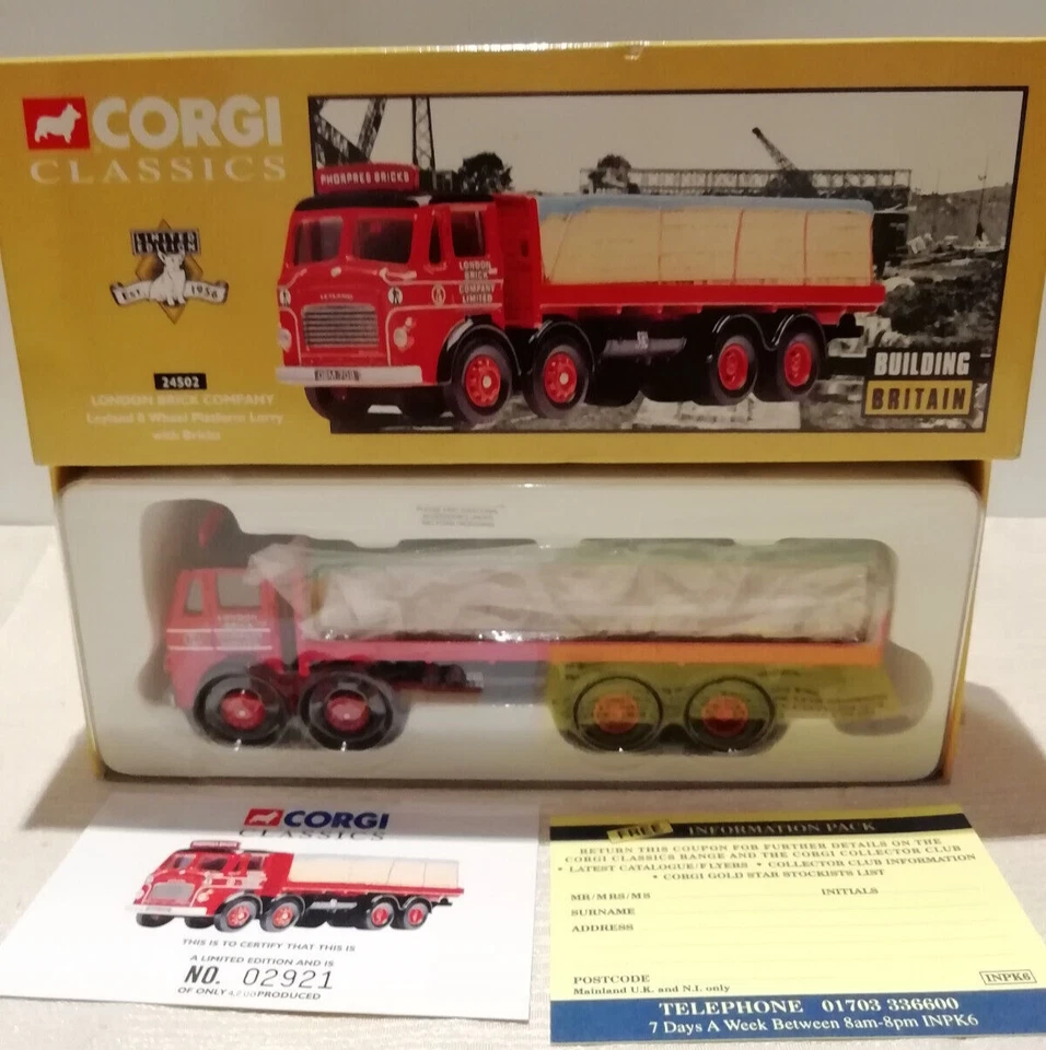 Corgi Classic 1:50 DAF Leyland 8 Wheel Platform Lorry London Brick Company 24502 - Bild 2 von 4