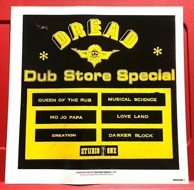 Dub Specialist Dub Store Special/Juk's Inc Album Cover Art PICTURE/PRINT 12''x 12