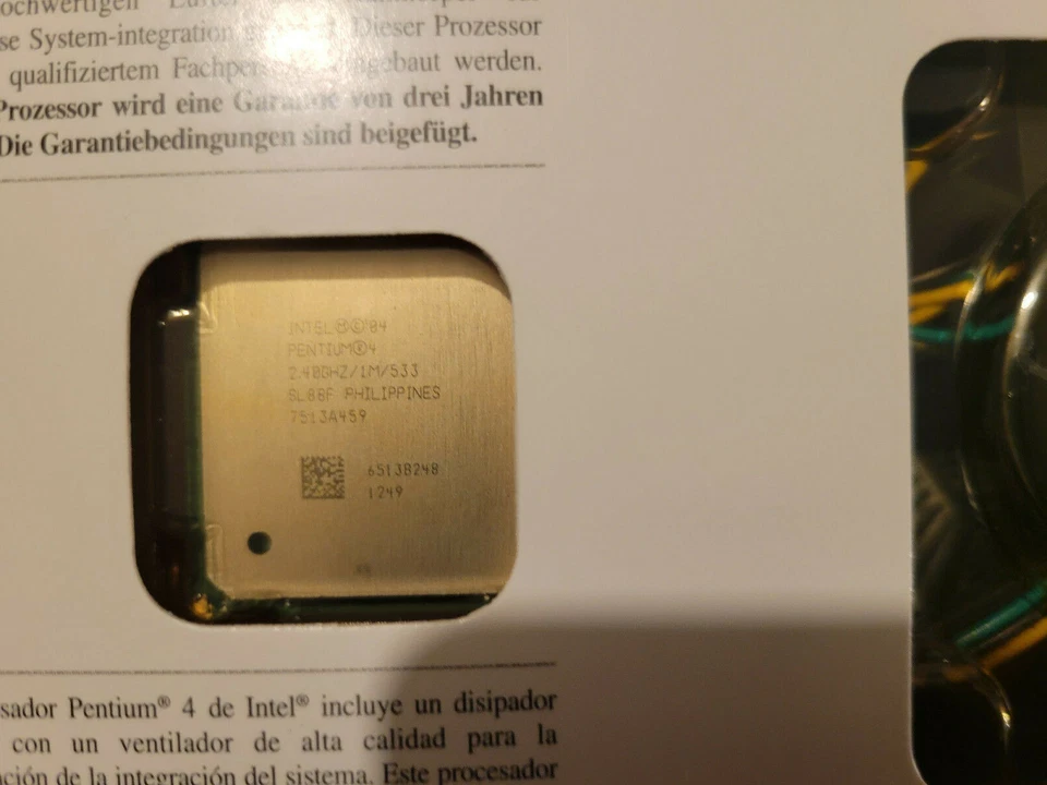 Intel Pentium 4 2.4A 1MB L2 Cache 2.4GHz Socket 478 CPU BX80546PE2400E SL88F - Image 4 of 4