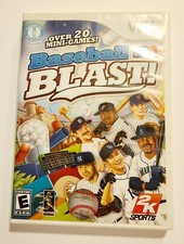 Baseball Blast Nintendo Wii Sports Video Game Complete Manual Case Disk