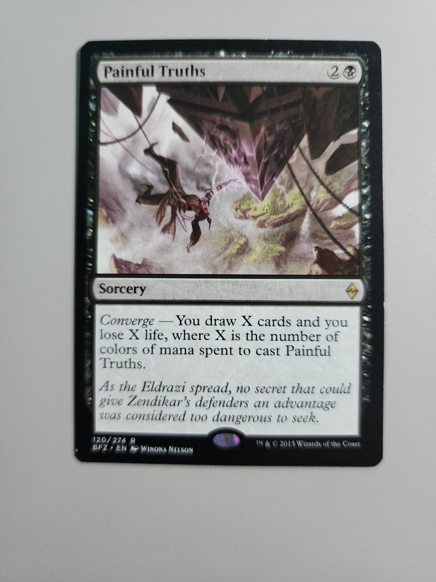 MTG Painful Truths Battle for Zendikar 120/274 Regular Rare MTG Painful Truths Battle for Zendikar 120/274 Regular Rare