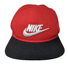 Nike Snapback Hat Red Toddler 2T-4T Adjustable Embroidered Colorblock