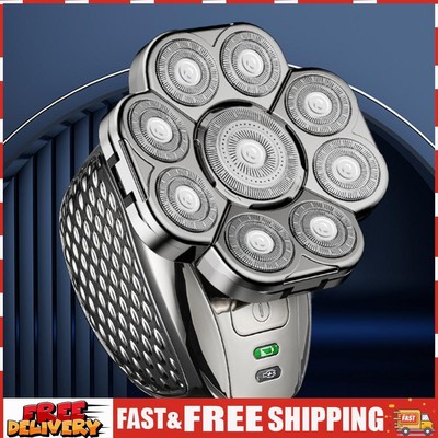 4D Head Shavers for Bald Men Rechargeable Reusable 6 In 1 Wet Dry Beard Trimmer 
