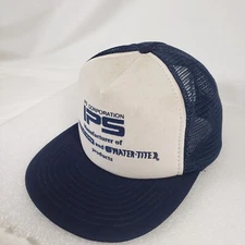 Vintage IPS CORPORATION TRUCKER MESH HAT CAP SNAPBACK WELD-ON WATER-TITE