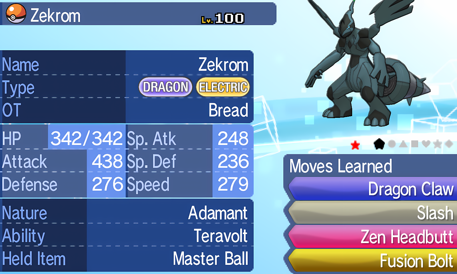 Other  6IV Shiny Zekrom - Game Items - Gameflip