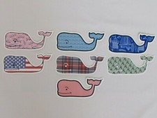 NEW VINEYARD VINES WHALE LOGO STICKERS, PICK A STICKER