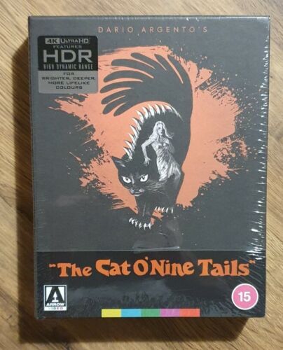 Cat O'Nine Tails - Arrow Video 4K UHD Blu-ray - Argento - NEW - 第 1/4 張圖片