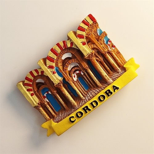 Cordoba Spanien Wahrzeichen Tempel Architektur Tourist Souvenir Harz Kühlschrankmagnet - Bild 2 von 5