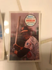 1970 Kelloggs Baseball Card Lot 8 Robinson, May, Chance, Flood, Lolich Very Good