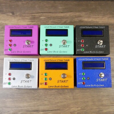 Pedalboard Stage Timer Countdown Gig Adjustable Display Timer With Warning LED